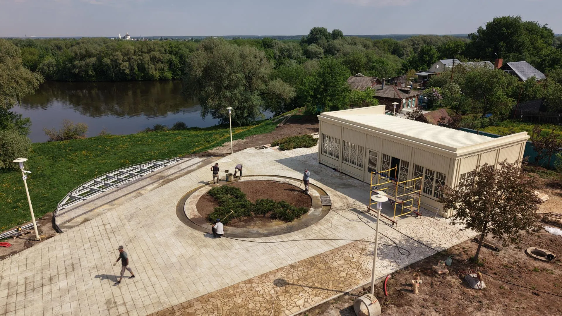 Благоустройство сквера Блюдечко в Коломне